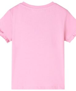 Kindershirt met korte mouwen 92 felroze