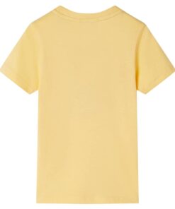 Kindershirt met korte mouwen 92 geel