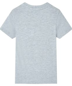 Kindershirt met korte mouwen 92 grijs