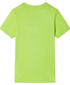 Kindershirt met korte mouwen 92 limoengroen