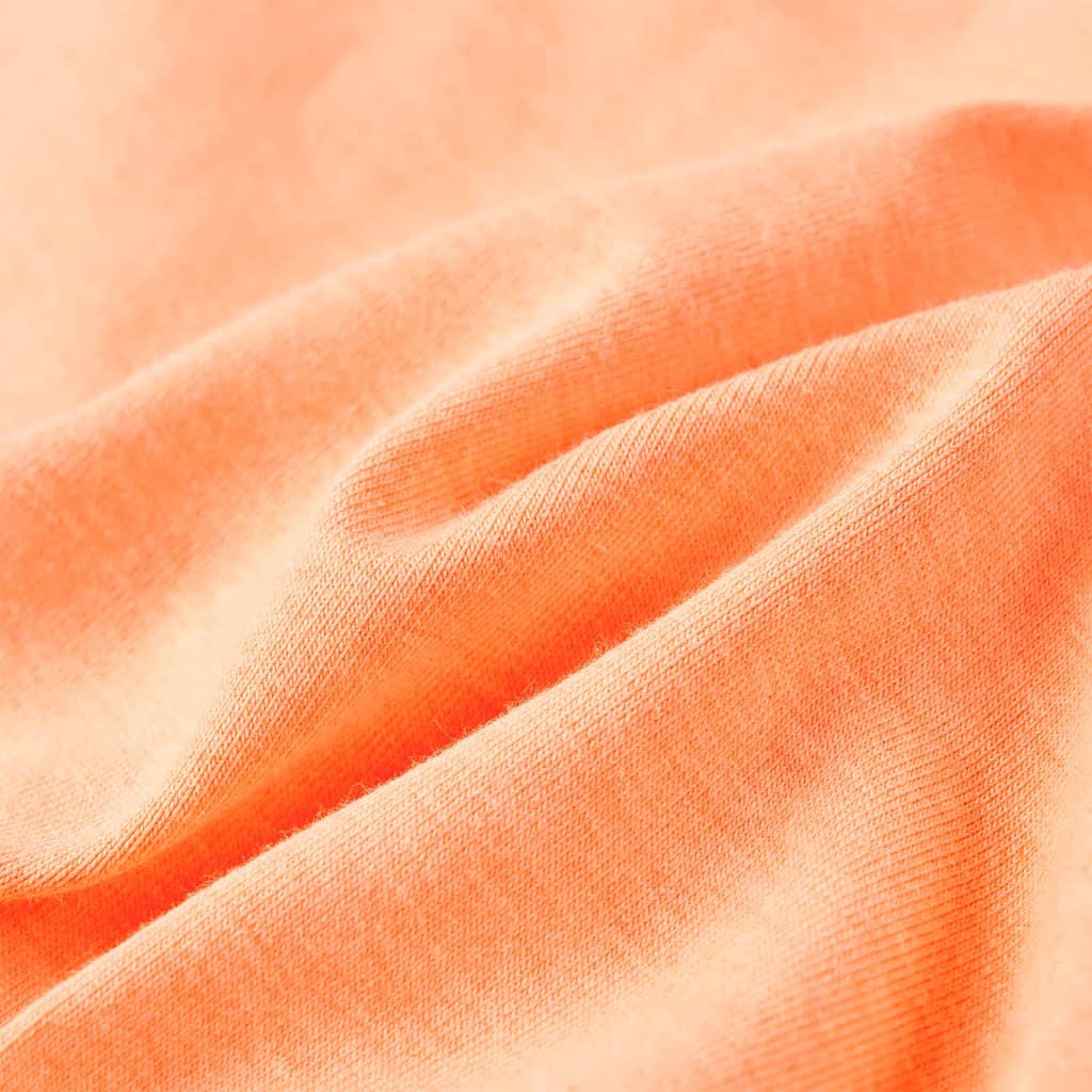 Kindershirt met korte mouwen 92 neonoranje - Image 7
