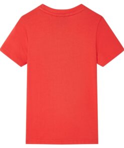 Kindershirt met korte mouwen 92 rood