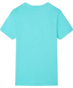 Kindershirt met korte mouwen 92 zeeblauw