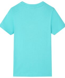 Kindershirt met korte mouwen 92 zeeblauw