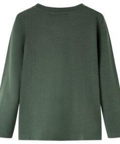 Kindershirt met lange mouwen 104 donkergroen