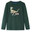 Kindershirt met lange mouwen 104 donkergroen
