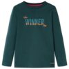 Kindershirt met lange mouwen 104 donkergroen