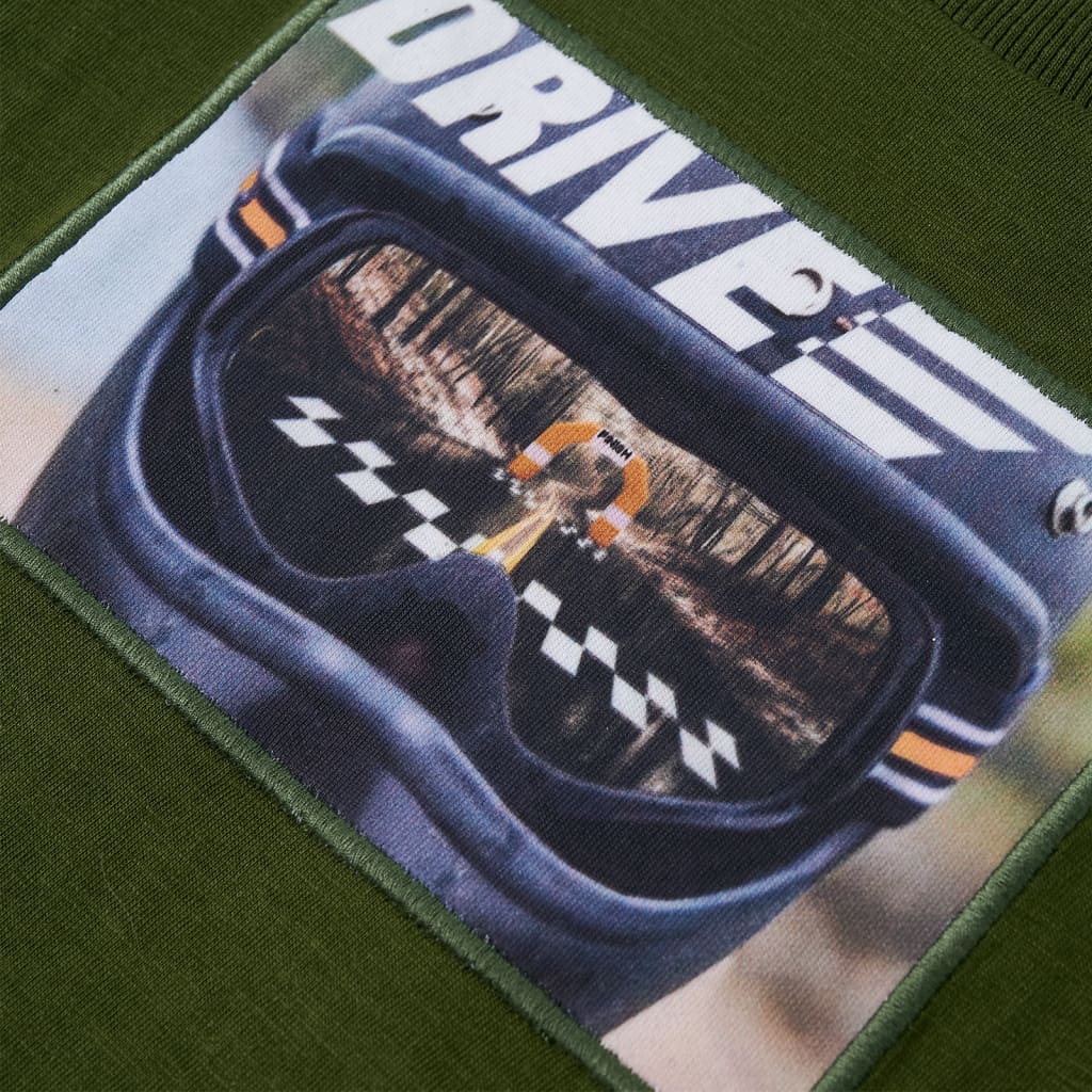 Kindershirt met lange mouwen 104 donkerkakikleurig - Image 4