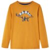 Kindershirt met lange mouwen 104 donkerokerkleurig