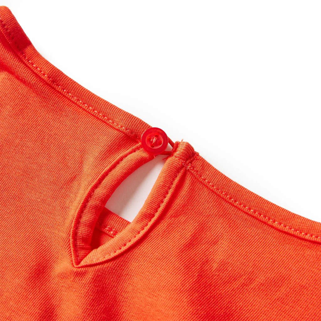 Kindershirt met lange mouwen 104 donkeroranje