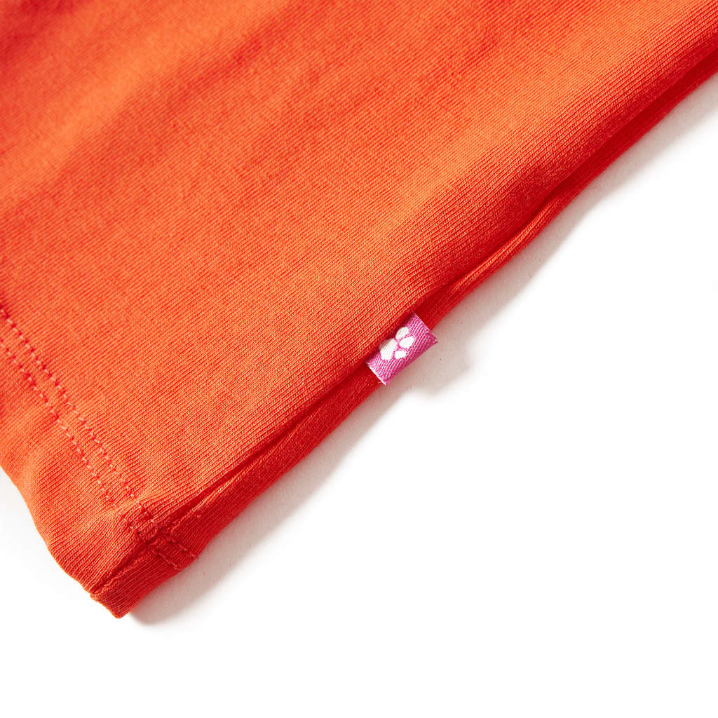 Kindershirt met lange mouwen 104 donkeroranje