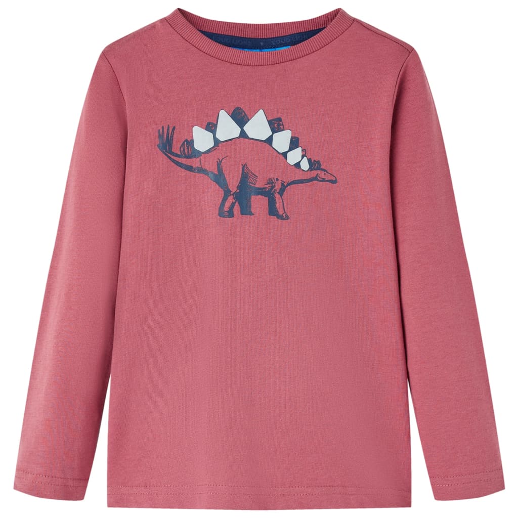 Kindershirt met lange mouwen 104 donkerrood