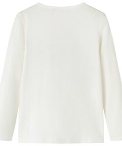 Kindershirt met lange mouwen 104 ecru