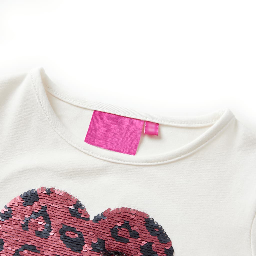 Kindershirt met lange mouwen 104 ecru - Image 3