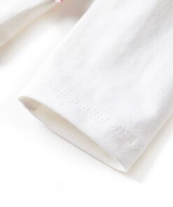 Kindershirt met lange mouwen 104 ecrukleurig