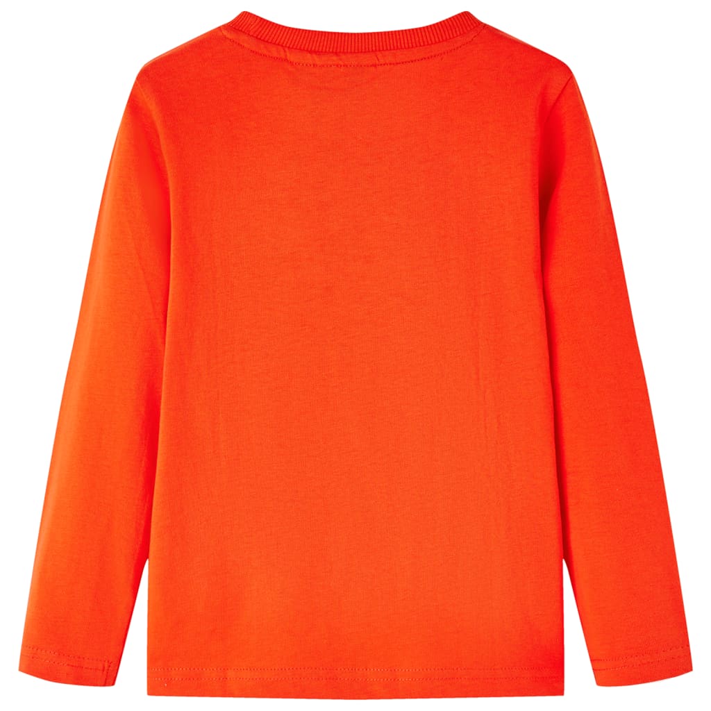 Kindershirt met lange mouwen 104 feloranje