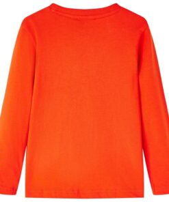 Kindershirt met lange mouwen 104 felroranje