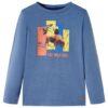 Kindershirt met lange mouwen 104 gemêleerd blauw