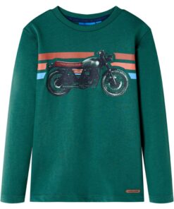 Kindershirt met lange mouwen 104 groen