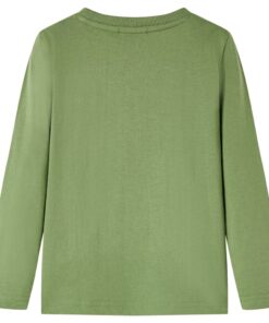 Kindershirt met lange mouwen 104 lichtkakikleurig