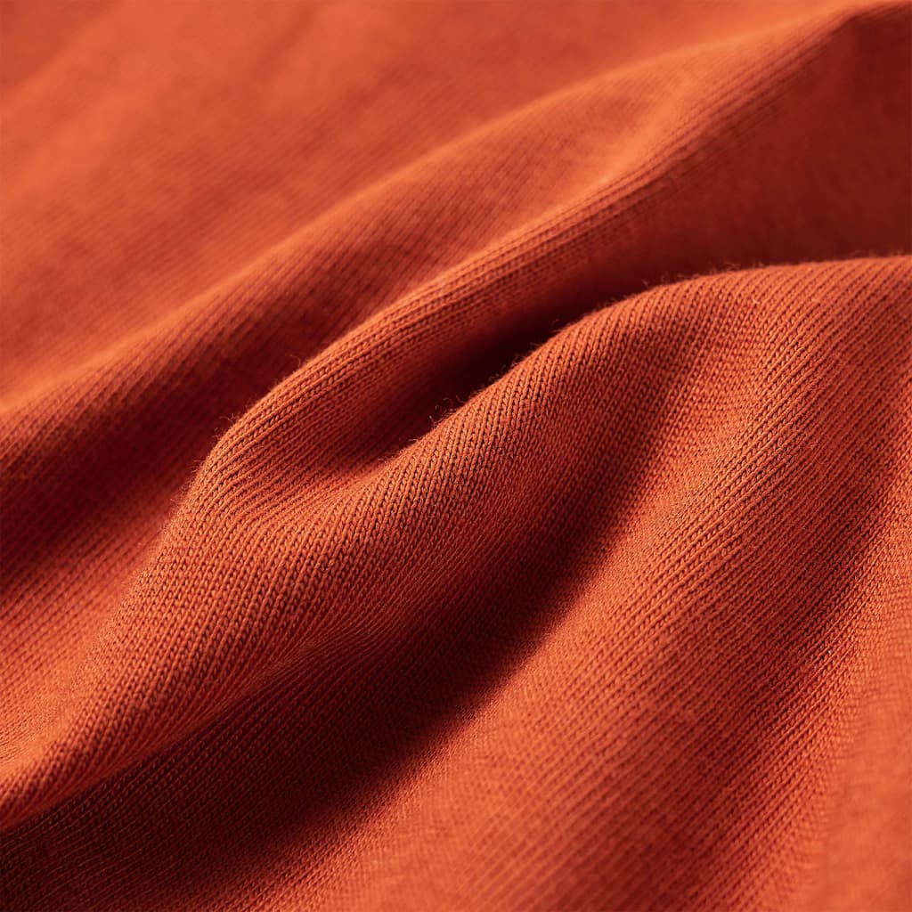 Kindershirt met lange mouwen 104 lichtroestkleurig - Image 7