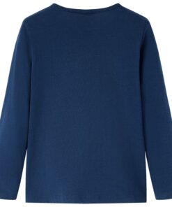 Kindershirt met lange mouwen 104 marineblauw