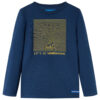 Kindershirt met lange mouwen 104 marineblauw