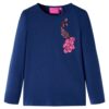 Kindershirt met lange mouwen 104 marineblauw