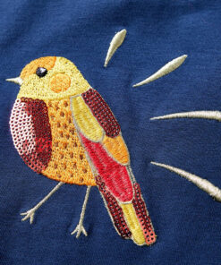 Kindershirt met lange mouwen 104 marineblauw