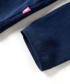 Kindershirt met lange mouwen 104 marineblauw