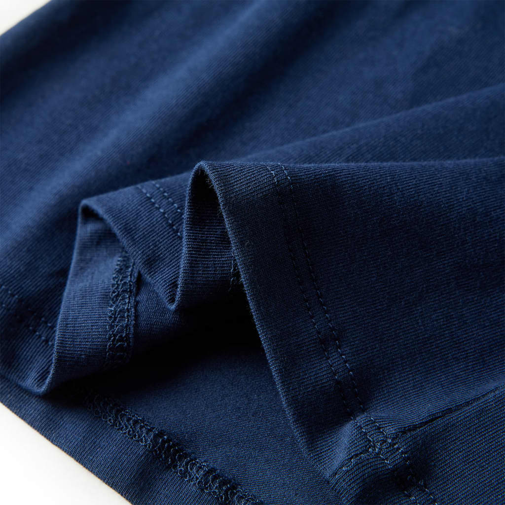 Kindershirt met lange mouwen 104 marineblauw - Image 7