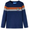 Kindershirt met lange mouwen 104 marineblauw