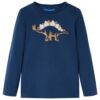 Kindershirt met lange mouwen 104 marineblauw