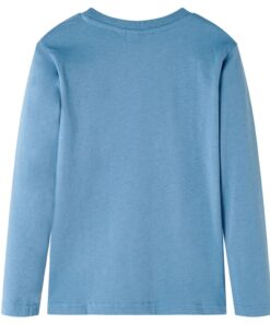 Kindershirt met lange mouwen 104 medium blauw