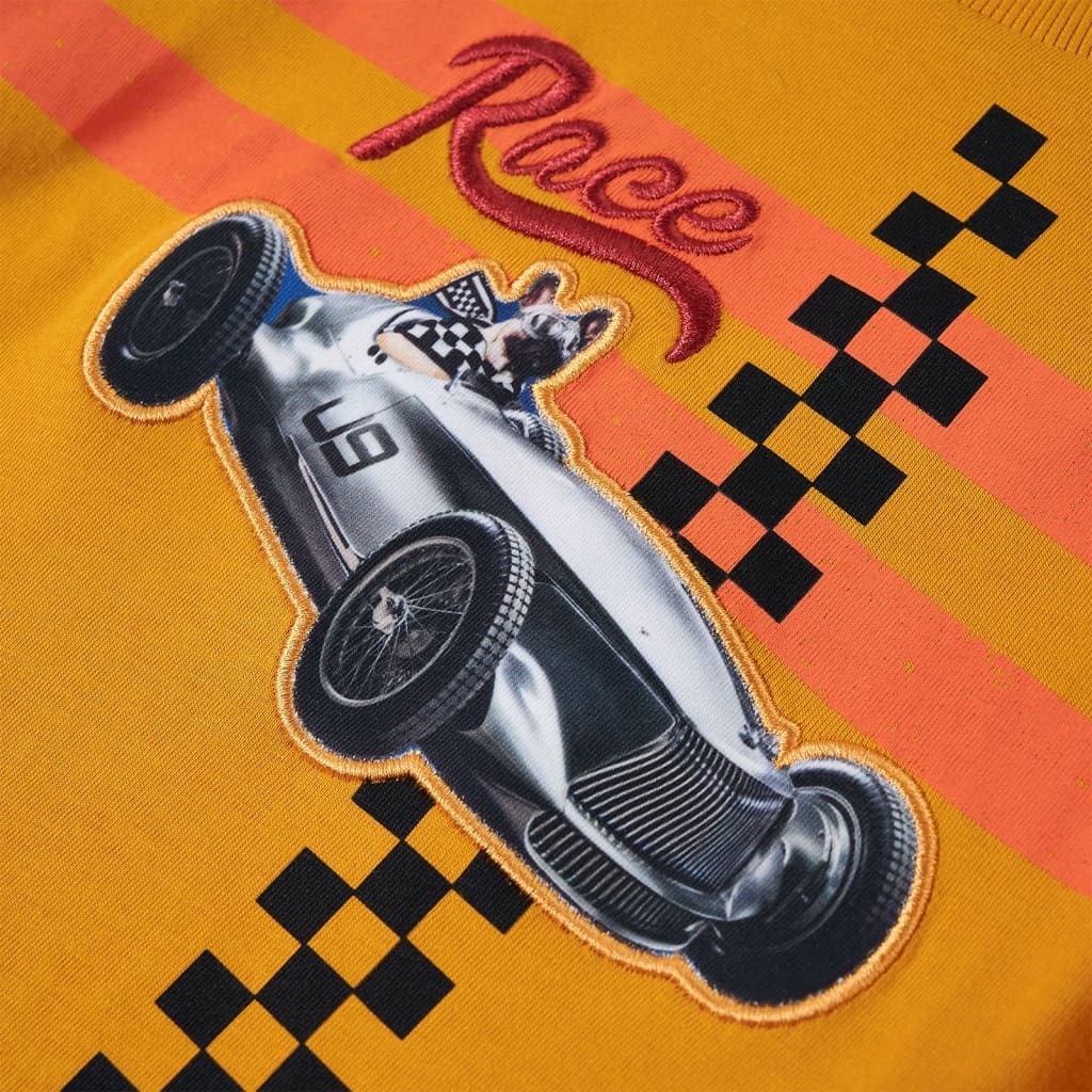 Kindershirt met lange mouwen 104 okerkleurig - Image 4