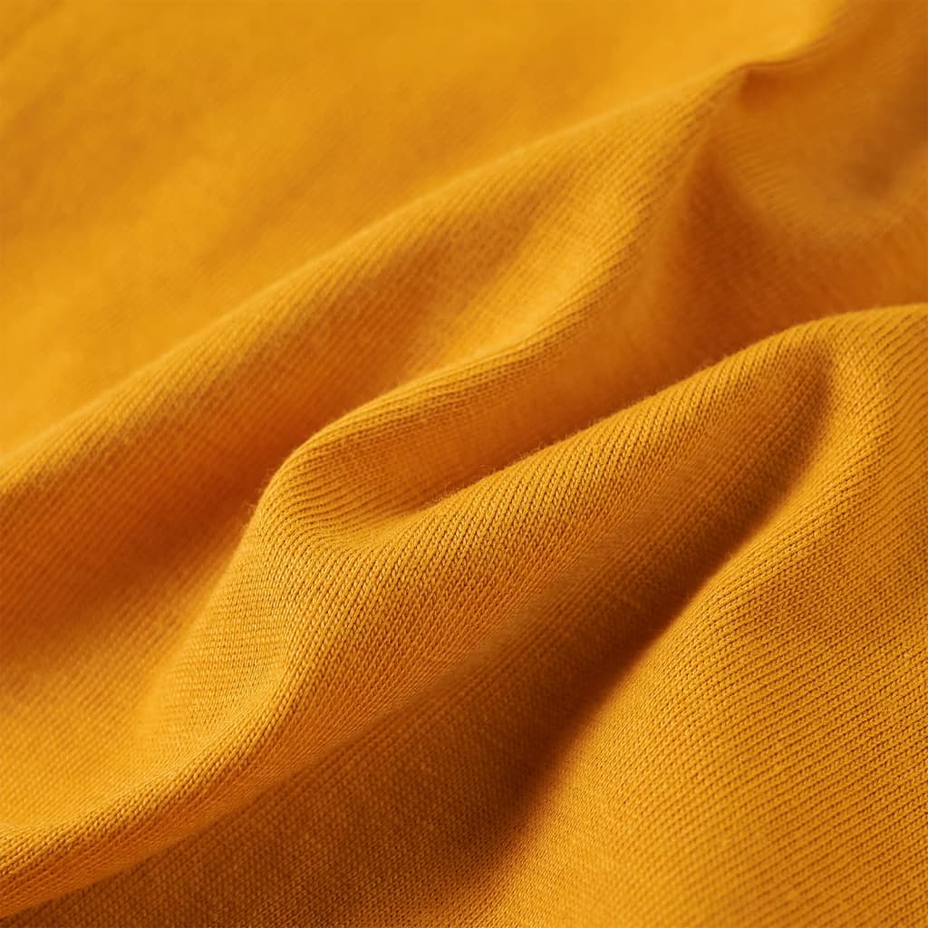 Kindershirt met lange mouwen 104 okerkleurig - Image 7