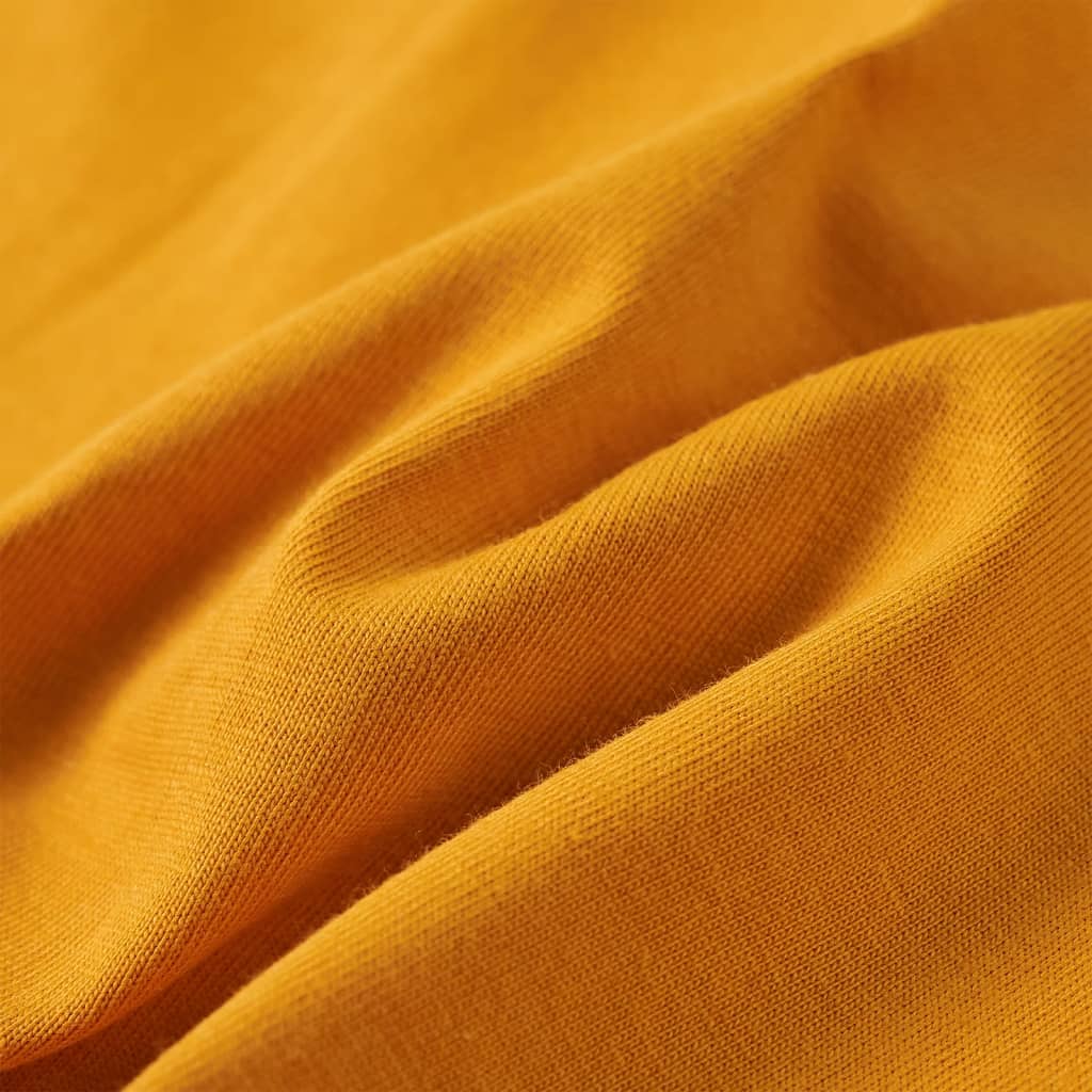 Kindershirt met lange mouwen 104 okerkleurig - Image 7