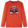 Kindershirt met lange mouwen 104 oranje