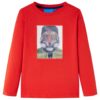 Kindershirt met lange mouwen 104 rood