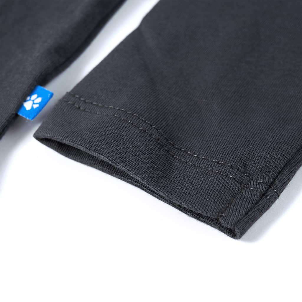 Kindershirt met lange mouwen 116 antracietkleurig - Image 5