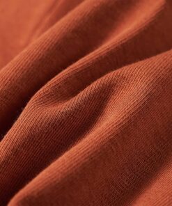 Kindershirt met lange mouwen 116 cognackleurig
