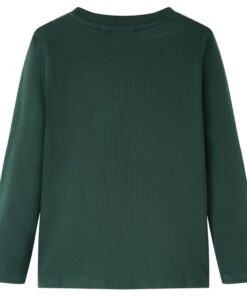 Kindershirt met lange mouwen 116 donkergroen