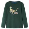 Kindershirt met lange mouwen 116 donkergroen