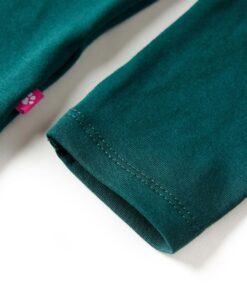 Kindershirt met lange mouwen 116 donkergroen