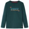 Kindershirt met lange mouwen 116 donkergroen