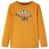 Kindershirt met lange mouwen 116 donkerokerkleurig