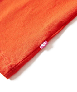 Kindershirt met lange mouwen 116 donkeroranje