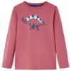 Kindershirt met lange mouwen 116 donkerrood