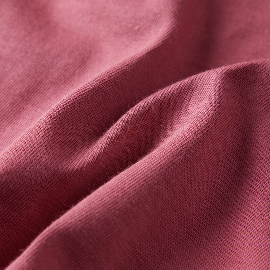 Kindershirt met lange mouwen 116 donkerrood - Image 7