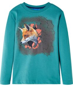 Kindershirt met lange mouwen 116 donkerzeeblauw